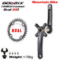 GOLDIX XT MTB Crankset 170/175mm 104BCD Wide Narrow Chainring Shimano SRAM 11–12s - EXPROTAS