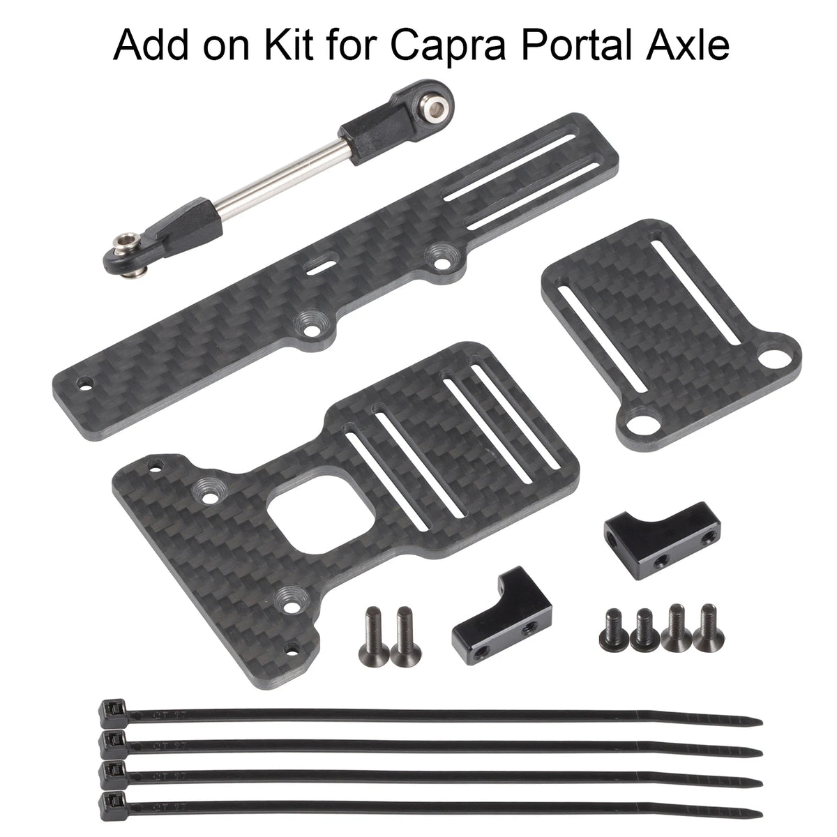 Portal ESC Battery Axle Mount Plate for Capra Carbon Fiber Chassis