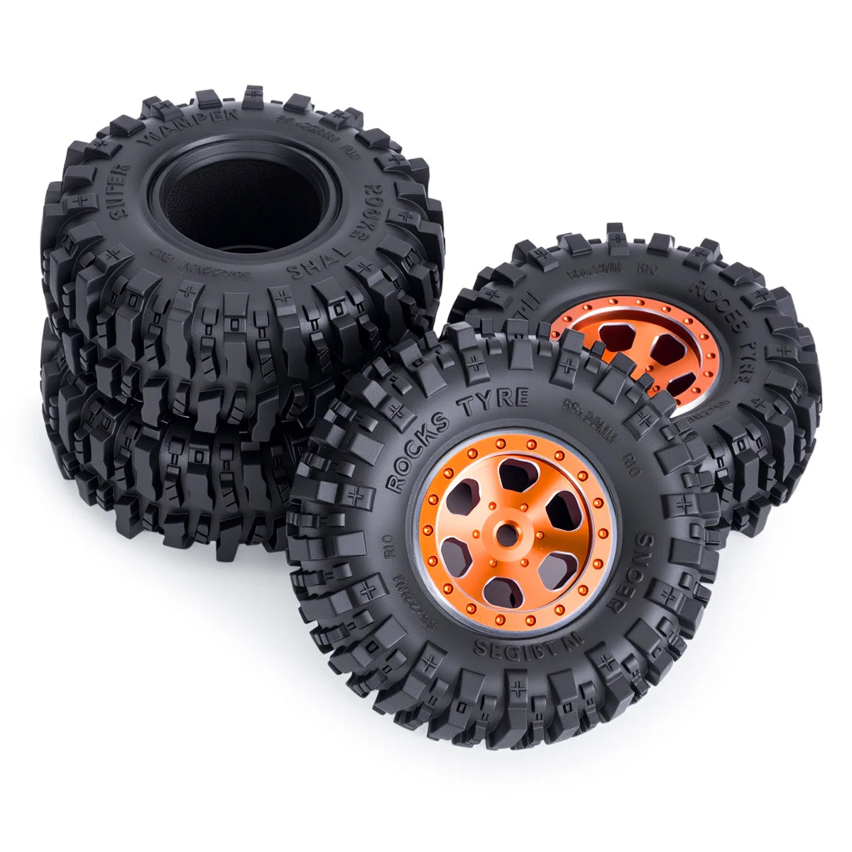 1.0in Sticky Soft RC Crawler Tyres 1/24 1/18 SCX24 FCX24 FCX18 TRX4M