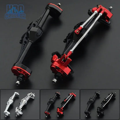 Aluminium Front Rear Portal Axle Set 1/10 RC Crawler Axial Capra UTB Currie F9