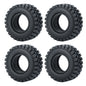 YEAHRUN 4Pcs 1.0inch Soft Rubber Wheel Tires 50/54/58/62/64/65mm for TRX-4M 1/18 Axial SCX24 1/24 RC Crawler Car Upgrade Parts-EXPROTAS