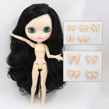 ICY DBS Blythe Doll 1/6 BJD Joint Body White Skin 30cm Custom Random Eyes