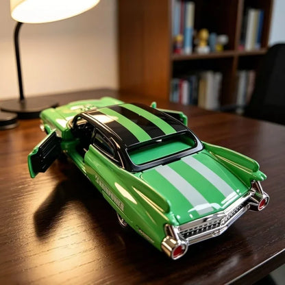 1:36 Fin Diecast Car Retro Alloy Racing Model with Openable Doors