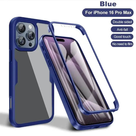 360 Full Body Clear MagSafe Case for iPhone 12-16 Pro Max Plus Bumper Cover