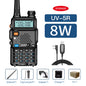 Baofeng Walkie Talkie UV5R 8W Dual Band Two-Way Radio 128CH VHF UHF