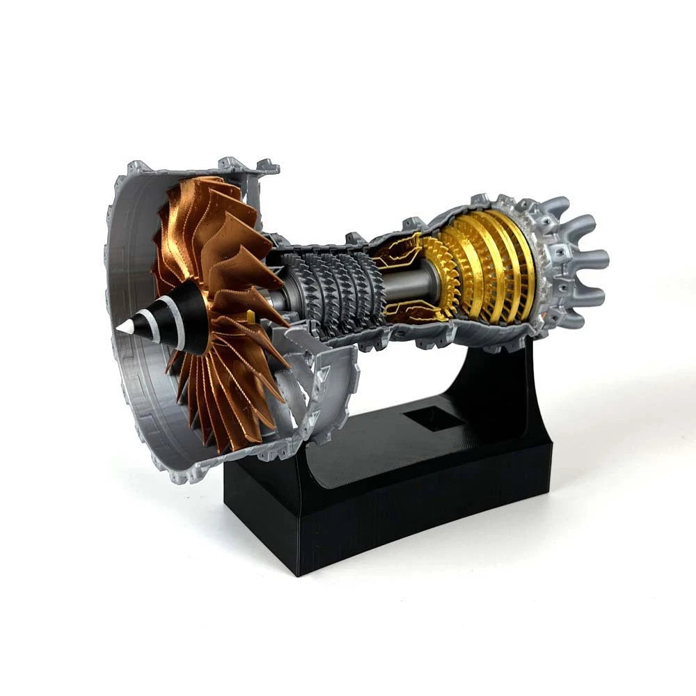 TR900 Turbofan Engine Model Aircraft Engine Kit Turbojet Engine Model Adult Gift Mechanical Science Education Toy-EXPROTAS