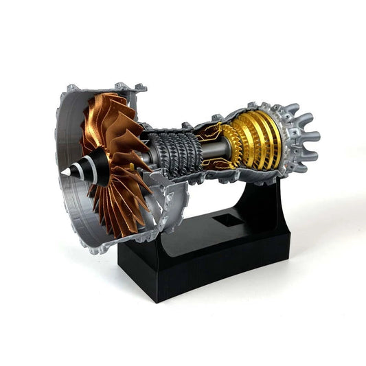 TR900 Turbofan Engine Model Aircraft Engine Kit Turbojet Engine Model Adult Gift Mechanical Science Education Toy-EXPROTAS