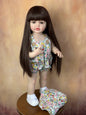 BZDOLL 55CM 22Inch Can Stand Reborn Baby Lifelike Girl Doll Full Soft Silicone Body Princess Toddler Bebe Birthday Gift-EXPROTAS