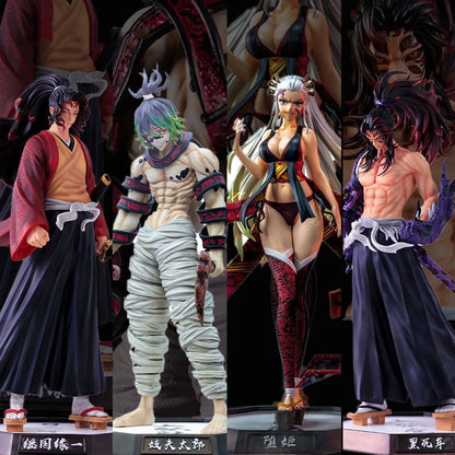Demon Slayer Tanjiro Nezuko Zenitsu Inosuke PVC Anime Action Figure Set