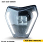 POWERZONE KTM EXC SXF XCW Headlight for Dirt Bike Enduro Motocross 2014-2023