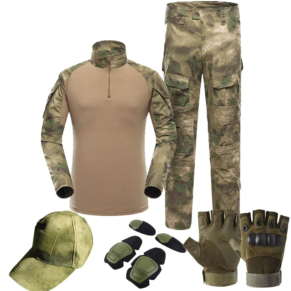 Tactical Uniform Suit Airsoft Hunting Camouflage Pants Shirts Military Clothing