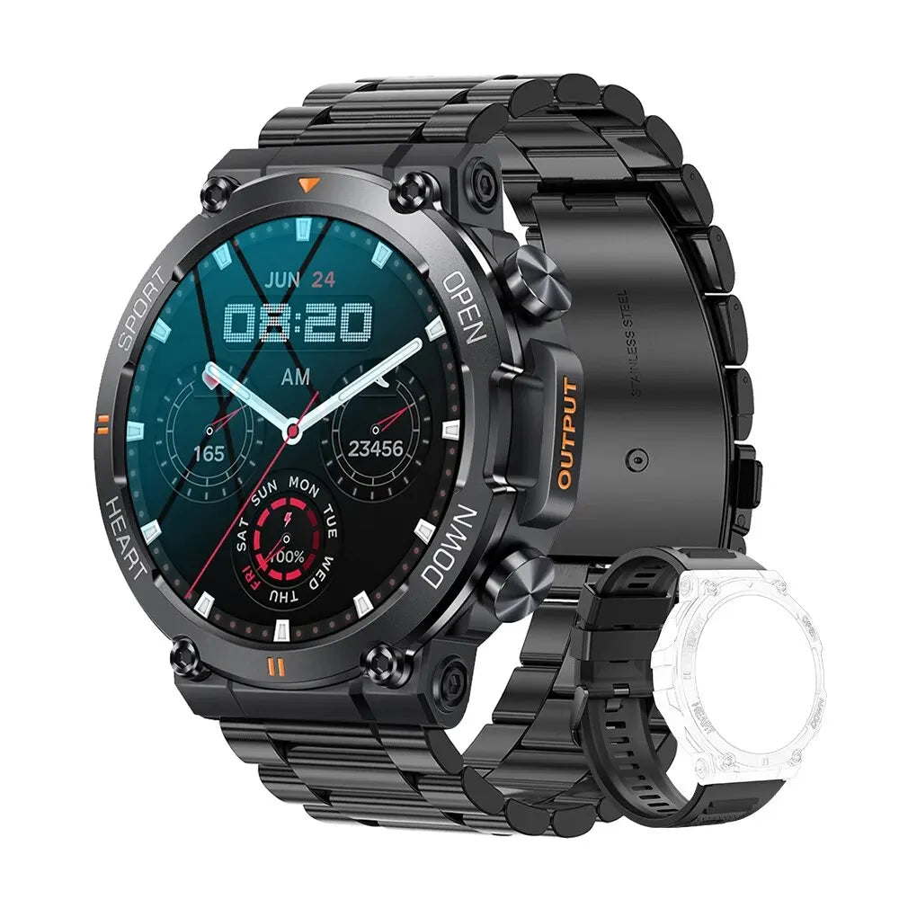 MEVADEN 1.39 Inch HD Bluetooth Call Smart Watch Men Sports Fitness Tracker Heart Monitor 400mAh Smartwatch For Android IOS K56-EXPROTAS