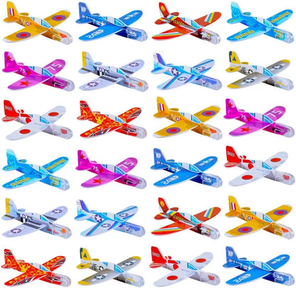 50Pcs Foam Gliders Toys Outdoor Paper Planes for Kids Party Favors