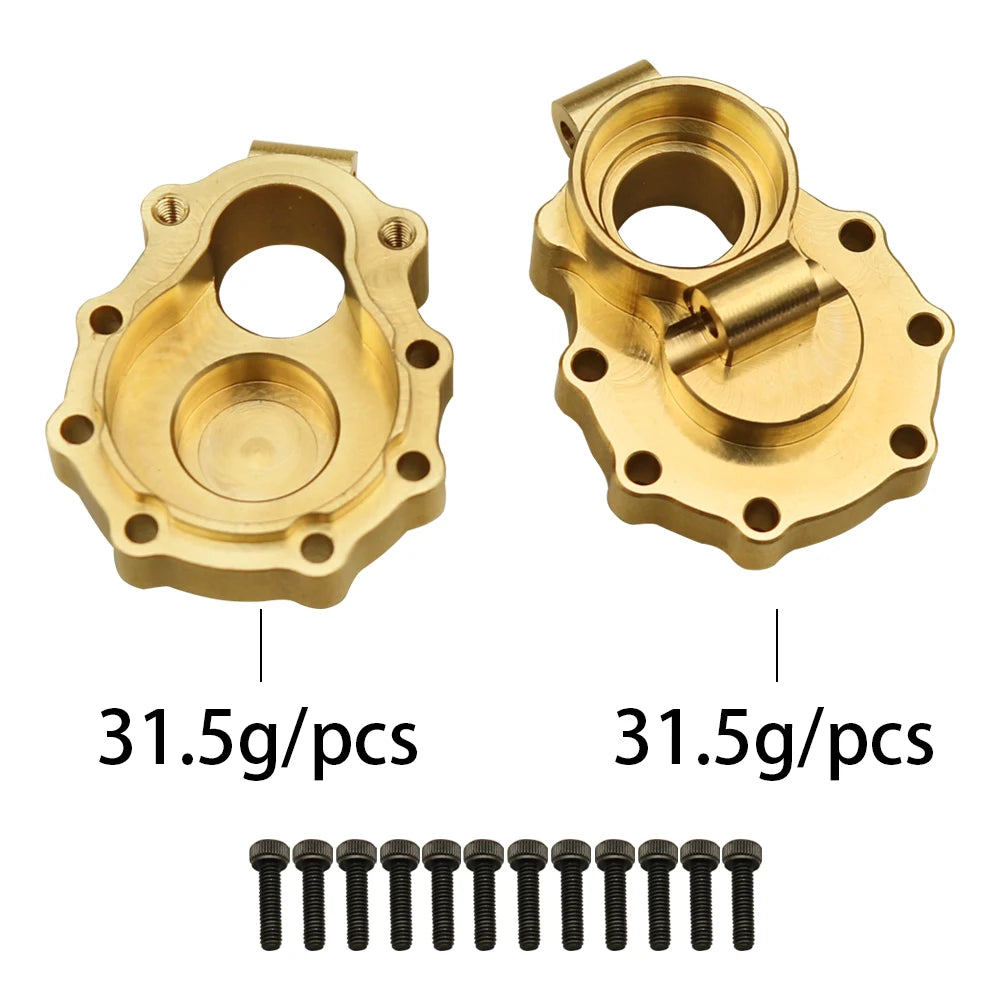 Brass Axle Mount Portal Drive Housing for 1/10 RC Traxxas Crawler TRX4 TRX6