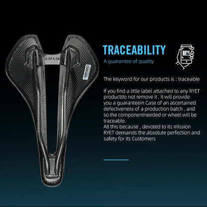 RYET Full Carbon Bike Saddle 81g 87g 7x9mm Carbon Rails Road MTB Gravel