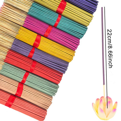140 Incense Sticks Set with 20 Sticks Each - Rose, Lavender, Sandalwood