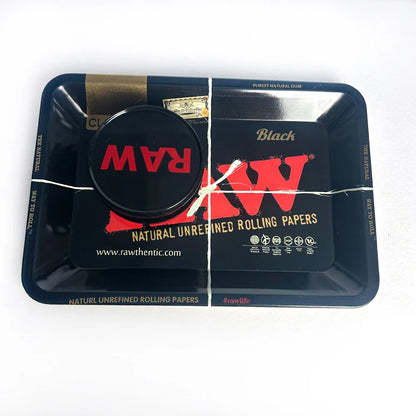 60mm Plastic Herb Grinder 2 Layer Spice Crusher with Metal Tobacco Rolling Tray