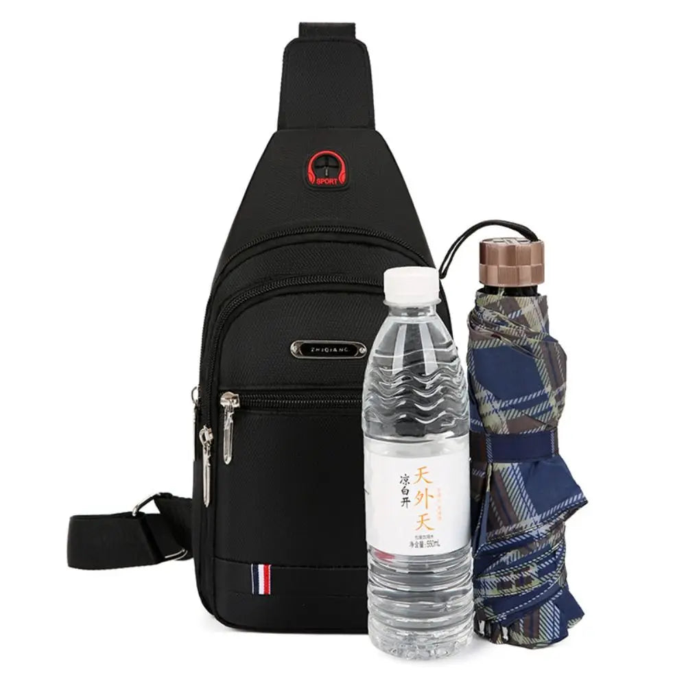Men Messenger Bag Waterproof Oxford Crossbody Travel Shoulder Bag Large Capacity