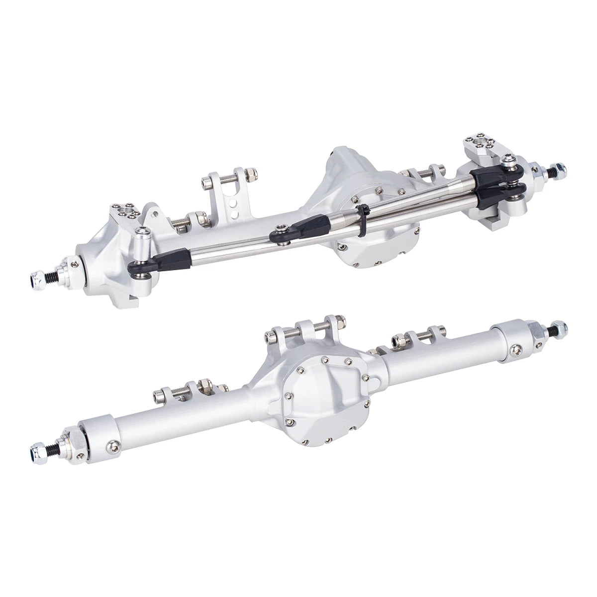 HooCrawler CNC Aluminium Front Rear Straight Axles 1/10 RC SCX10 II VS4-10