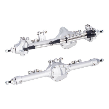 HooCrawler CNC Aluminium Front Rear Straight Axles 1/10 RC SCX10 II VS4-10