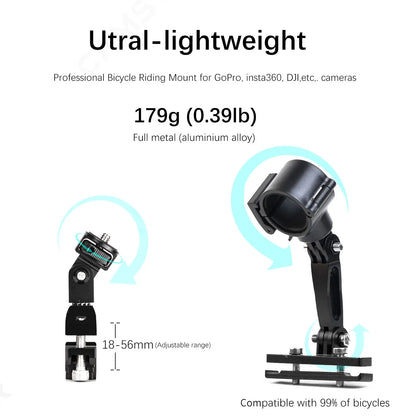 Camsteer Bike Backseat 3rd Person Mount for GoPro 13–10 Insta360 X5–X2