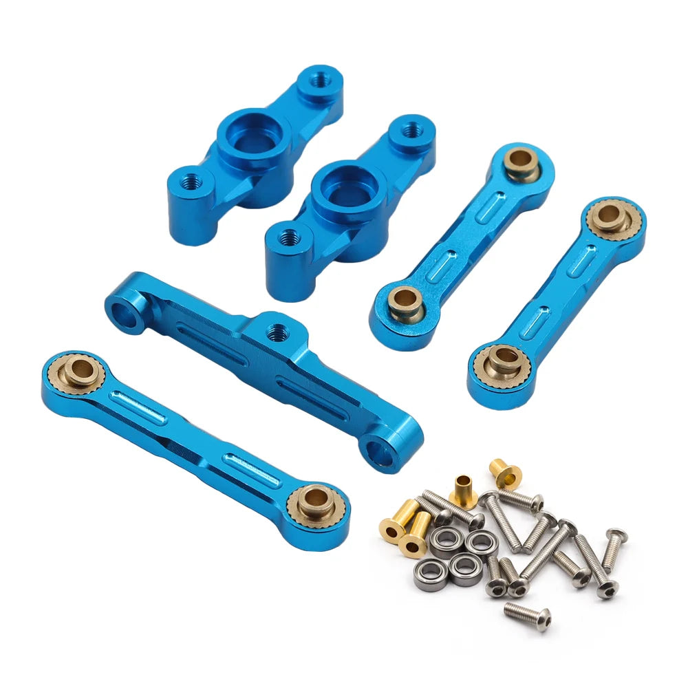 Aluminum Ball Bearing Crank Steering Assembly for Tamiya TT02 1/10 RC Parts