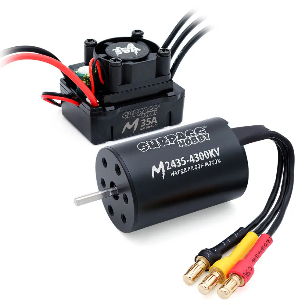 1/18 RC Brushless Motor & M35A ESC Combo for Surpass Hobby 2430 2440