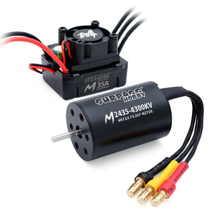 1/18 RC Brushless Motor & M35A ESC Combo for Surpass Hobby 2430 2440