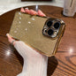 Square Glitter Plating Case for iPhone 11-16 Pro Max Mini XR XS Clear Cover