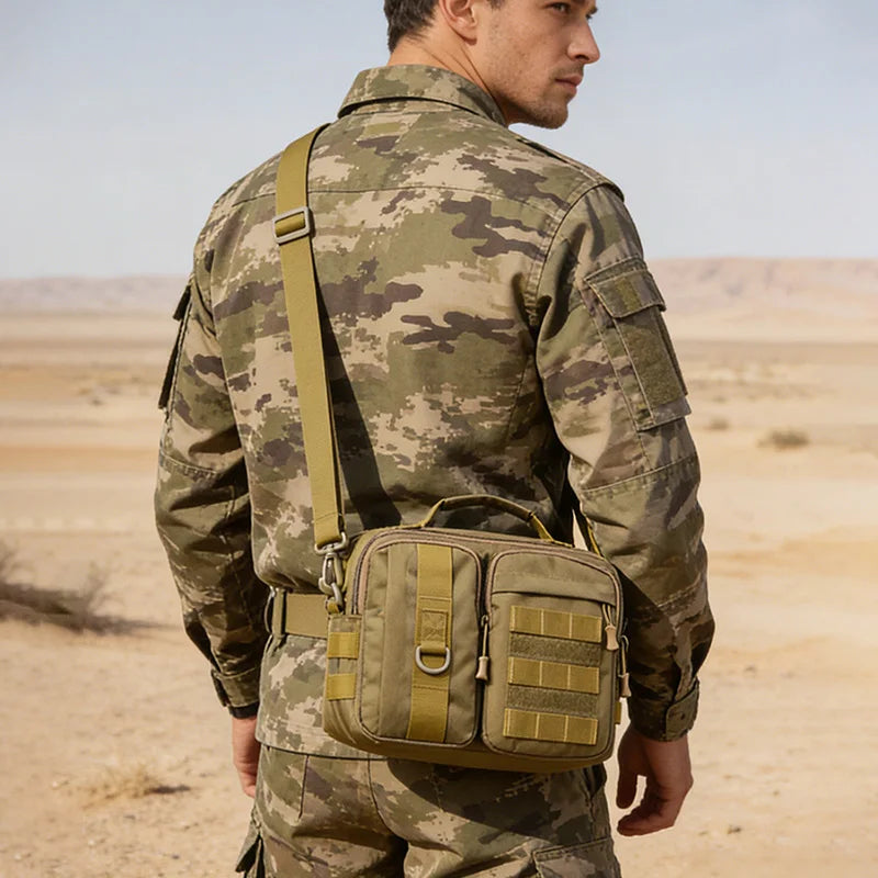 Mens Tactical Shoulder Bag Sling Backpack Molle Outdoor Travel Hiking