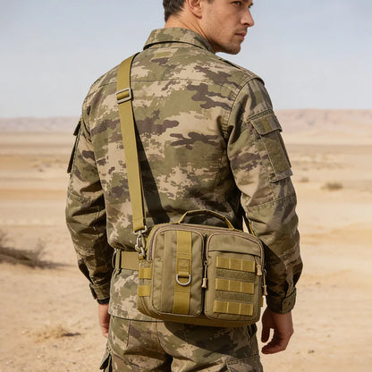 Mens Tactical Shoulder Bag Sling Backpack Molle Outdoor Travel Hiking