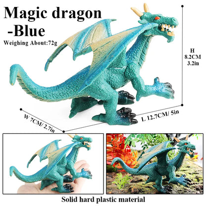 Oenux Fantasy Creature PVC Figure Dragon Phoenix Dinosaur Animal Model - EXPROTAS