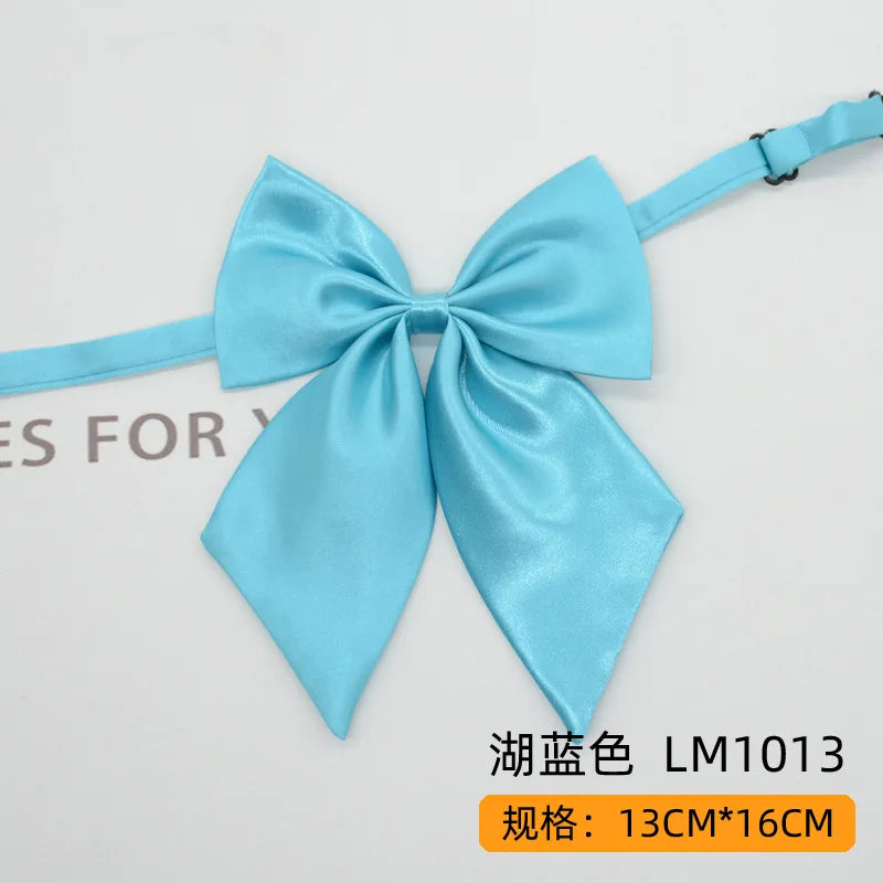 Women Butterfly Bow Ties Solid Silk Necktie Formal Accessory for Events