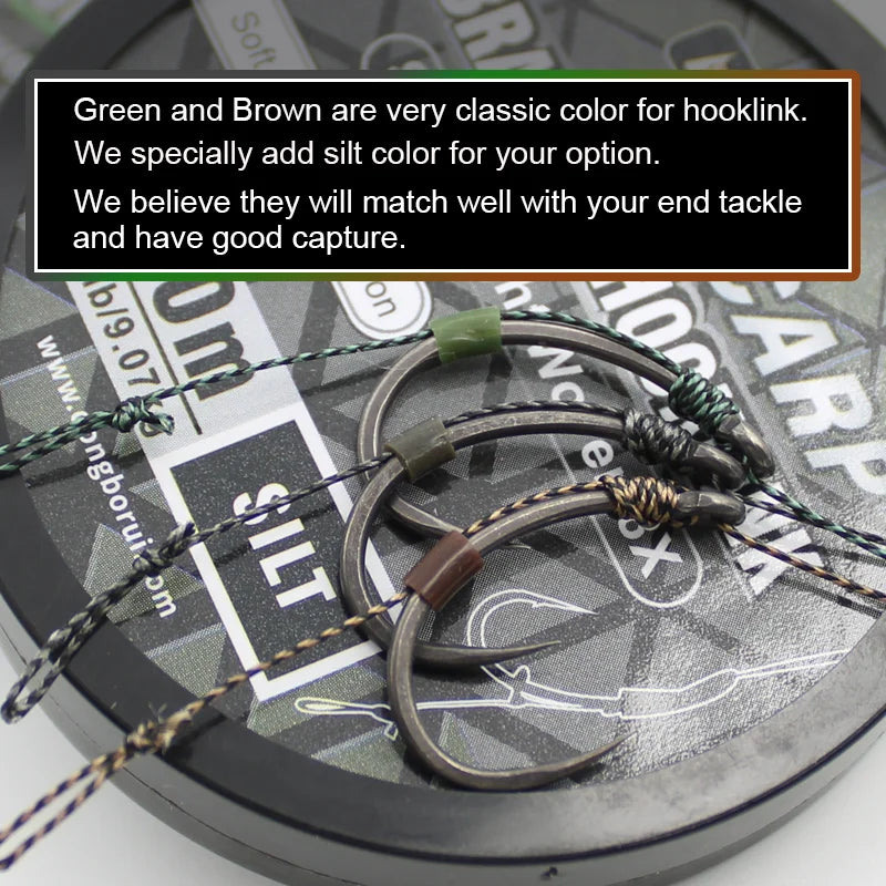 Carp Soft Braided Hooklink Line Uncoated Braid - EXPROTAS