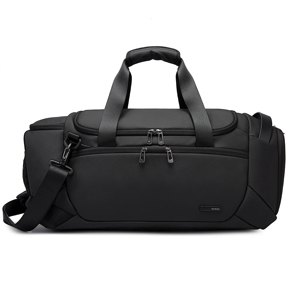 BANGE Waterproof Travel Bags 21 Inch Duffel for Men with Shoe Compartment