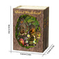 DIY Wooden Dollhouse Christmas Lodge Miniatures with LED Lights Assembly Model Gift - EXPROTAS