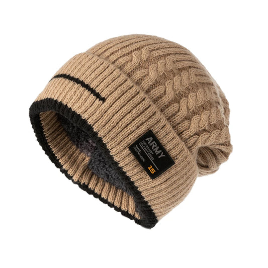 Unisex Winter Beanie Hat Warm Knitted Ski Cap for Men and Women