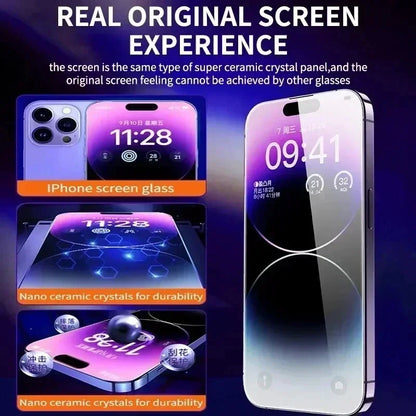 Screen Protector for iPhone 14 15 16 17 18 Pro Max Easy Install Glass