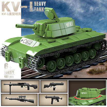 WW2 German Tiger I Tank Building Blocks Military Toy Set for Kids