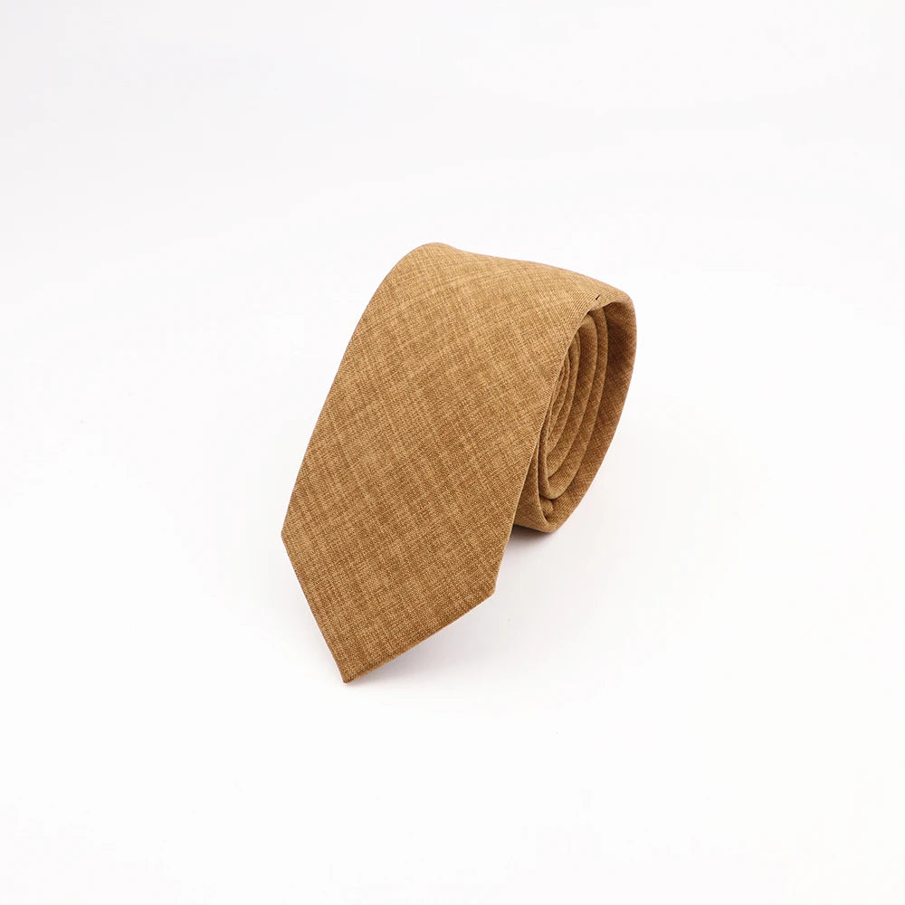 Mens Slim Solid Colour Tie 6.5cm Wedding Party Classic Necktie