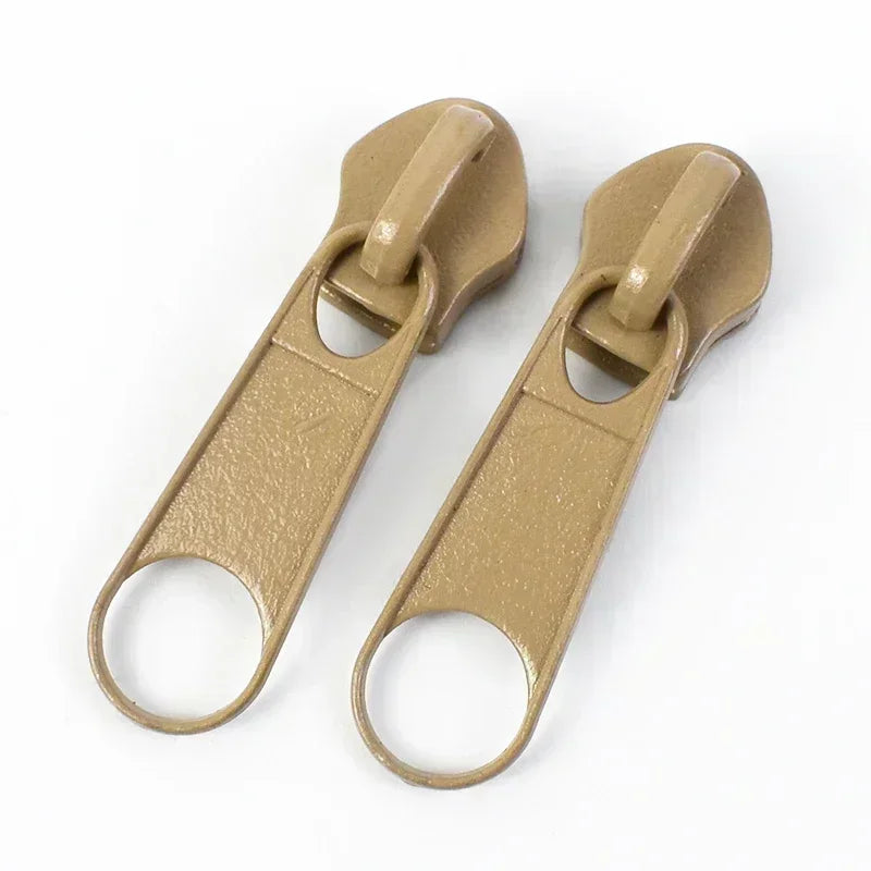 50/100/200Pcs 3#5# Zipper Slider For Nylon Zippers Bag Garment Zip Puller Backpack Pocket Zips Repair Kit DIY Sewing Accessories