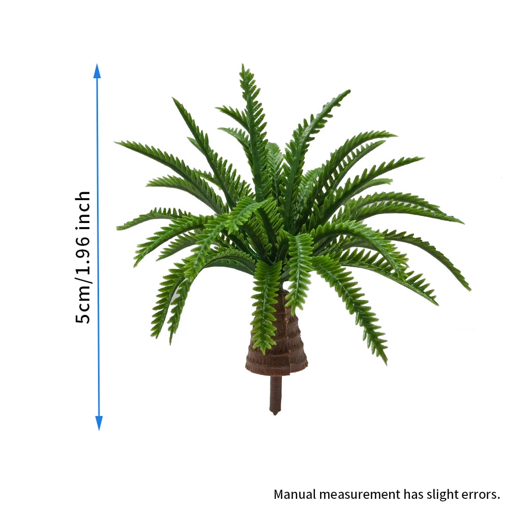 5Pcs Coconut Palm Tree Mini Garden Decor 2-5CM Fairy Layout