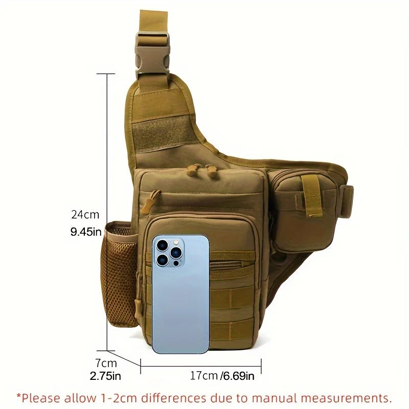 Waterproof Fishing Shoulder Bag Outdoor Sports Cycling Crossbody Chest Single Backpack Travel Climbing Camping Tactical Handbag-EXPROTAS