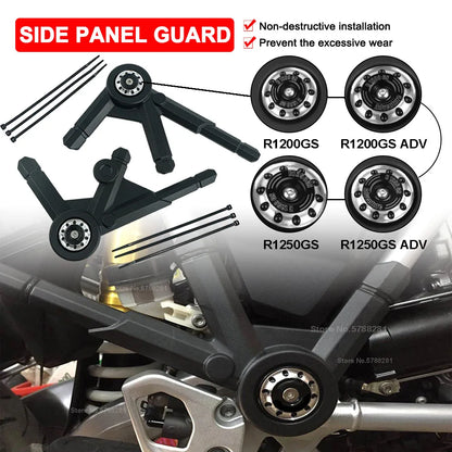 Frame Side Panel Guard Cover Compatible with BMW R1200GS R1250GS Adventure