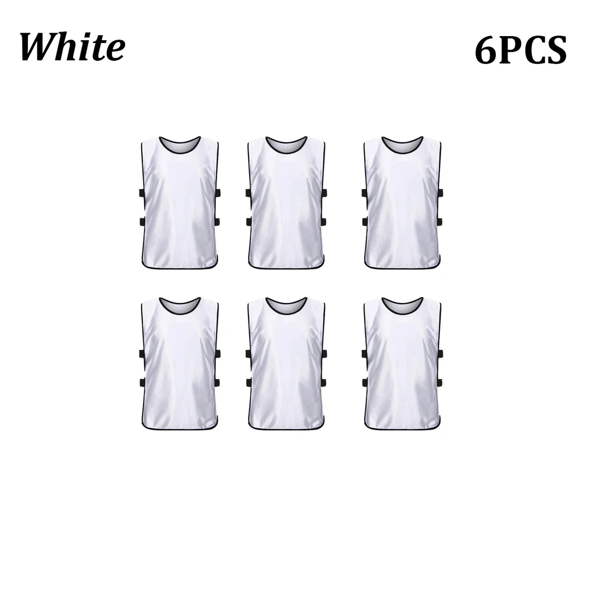 6PCS Pinnies Quick Drying Soccer Football Training Vests Youth Sports