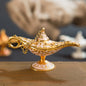 12cm Classic Aladdin Magic Genie Lamp Incense Burner Retro Wishing Oil Decor