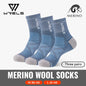 3 Pairs Merino Wool Socks Thermal Thick Hiking Socks for Men & Women