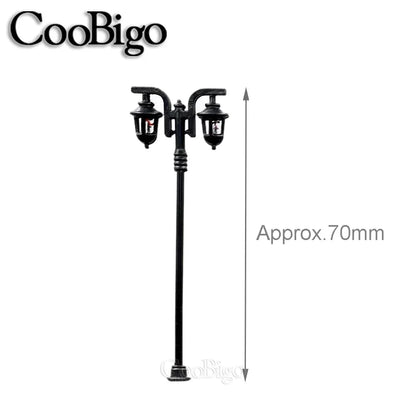 10Pcs Miniature Street Lamp Micro Light Model Landscape Decoration