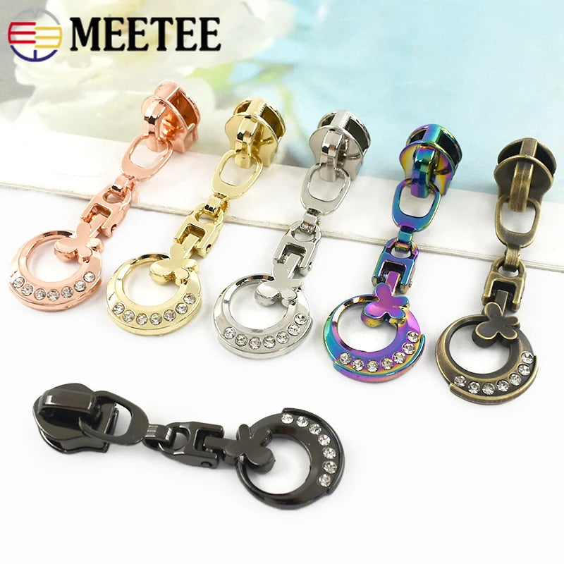 5/10/20Pcs 5# Nylon Zipper Slider Zippers Replacement Bag Pocket Zip Puller Head Zips Repair Kit Clothes DIY Sewing Accessories