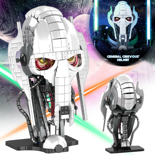 788pcs MOC Idea General Grievous Helmet Building Blocks Bricks Model Helmet Collection Assembling Toys for Children Adults Gift-EXPROTAS